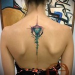 абстракция татуировка на гърба - пример за снимка от 21122015 No2