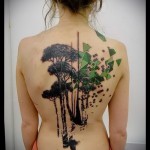 татуировка на абстракция на гърба - пример за снимка от 21122015 No4