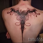 абстракция татуировка на гърба - пример за снимка от 21122015 No5