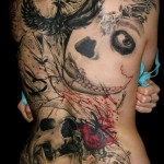 абстракция татуировка на гърба - пример за снимка от 21122015 № 15