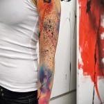 татуировка с абстракция на ръкав - пример за снимка от 21122015 # 2