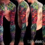 татуировка на абстракция на ръкав - пример за снимка от 21122015 No6