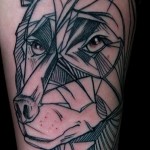 абстрактна вълча татуировка - пример за снимка от 21122015 # 4