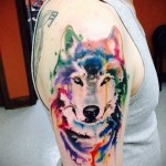 абстрактна вълча татуировка - пример за снимка от 21122015 # 5