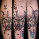 абстрактна вълча татуировка - пример за снимка от 21122015 # 6