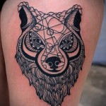 абстрактна вълча татуировка - пример за снимка от 21122015 # 12