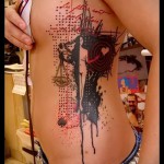 абстракция татуировка за момичета - снимков пример от 21122015 No2
