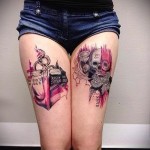 абстракция татуировка за момичета - снимков пример от 21122015 No6