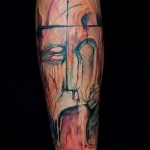 абстракция татуировка на крака - снимка пример от 21122015 No5