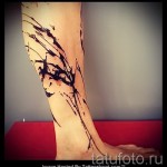 абстракция татуировка на крака - снимка пример от 21122015 No10