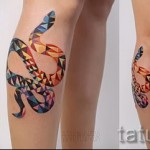абстракция татуировка на крака - снимка пример от 21122015 No13