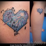 абстракция татуировка на крака - снимка пример от 21122015 No14