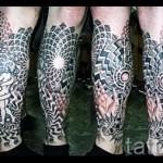 абстракция татуировка на крака - снимка пример от 21122015 No15