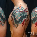 абстракция татуировка на рамо - снимка пример от 21122015 # 21