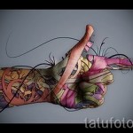 татуировка на абстракция на ръка - пример за снимка от 21122015 # 16