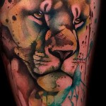 абстракция на татуировка на лъв - пример за снимка от 21122015 # 4