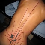 татуировка на долната част на гърба абстракция - снимков пример от 21122015 No1