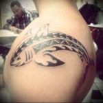 Polinéz cápa tetoválás 1