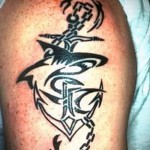 cápa és horgony tetoválás 2