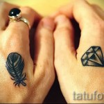 kis gyémánt tetoválás fotó