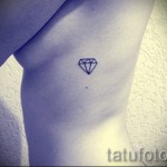 kis gyémánt tetoválás fotó