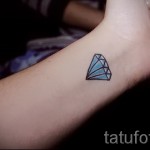 gyémánt tetoválás a csuklón 2 kép