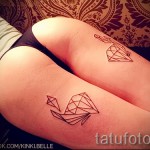 gyémánt tetoválás a lábán 3 képek