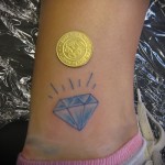 gyémánt tetoválás a lábán 8 képek