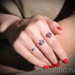 gyémánt tetoválás az ujján 2 képek