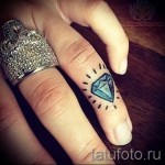 gyémánt tetoválás az ujján 4 képek