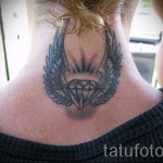 gyémánt tetoválás szárnyakkal 4 kép