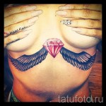 gyémánt tetoválás szárnyakkal 8 fénykép