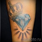 korona és gyémánt tetoválás 9 fénykép