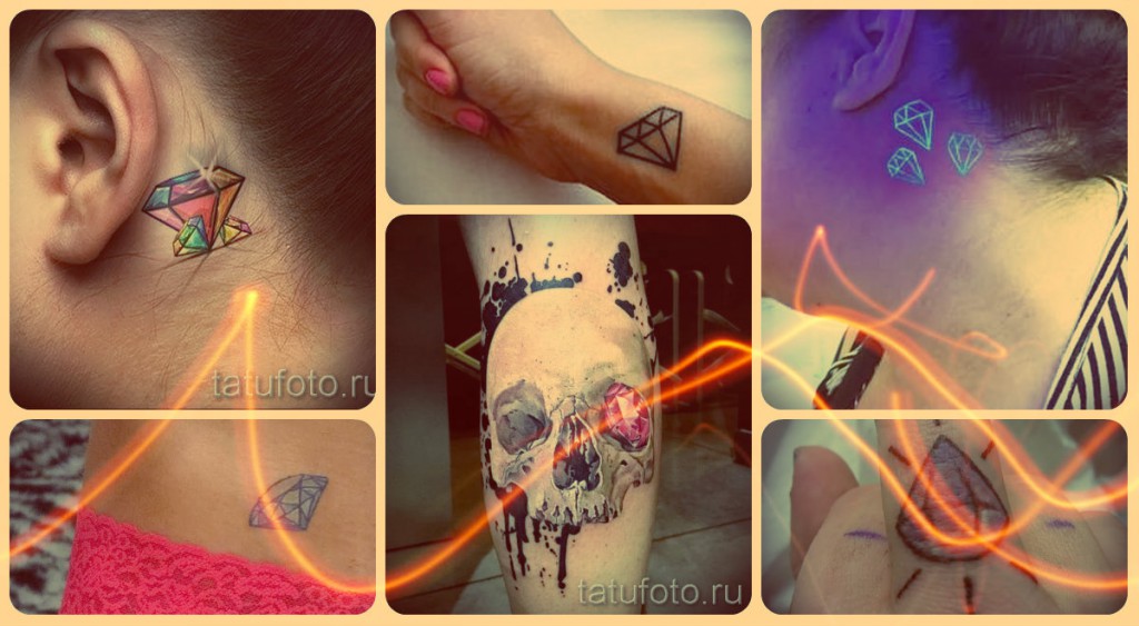 Gyémánt tetoválás - fotó - kész munkafotó