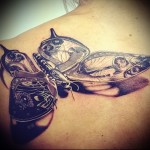 pillangó tetoválás 3d