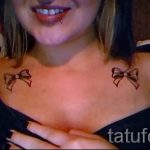 arc tatouage sur sa clavicule - Fotó példa a tatouage fini -re 02052016 1