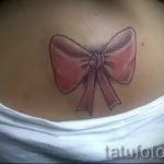 Bogen Tattoo auf dem Rücken - Foto Beispiel des fertigen Tätowierung 02052016 1