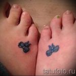 seine Füße beugt Tätowierung auf - Foto Beispiel des fertigen Tätowierung 02052016 2