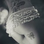 Tattoo -Bögen an den Oberschenkeln - Beispielfoto des fertigen Tätowierung 02052016 2