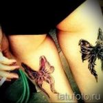 Tattoo -Bögen an den Oberschenkeln - Beispielfoto des fertigen Tätowierung 02052016 7