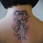 íj tetoválás a nyakon - fotó példa a kész tetoválásra 02052016 10