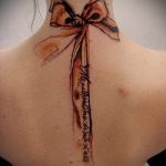 íj tetoválás a nyakon - fotó példa a kész tetoválásra 02052016 11