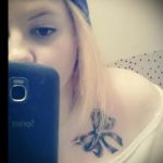 íj tetoválás a kulcscsonton - fotó példa a kész tetoválásra 02052016 2