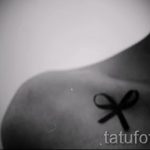 íj tetoválás a kulcscsonton - fotó példa a kész tetoválásra 02052016 4