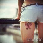 tetoválás íjak a lábakon hátsó fotó - fotó példa a kész tetoválásra 02052016 10