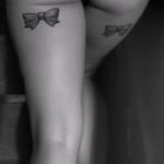 tetoválás íjak a lábakon hátsó fotó - fotó példa a kész tetoválásra 02052016 25