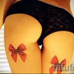 tetoválás íjak a lábakon hátsó fotó - fotó példa a kész tetoválásra 02052016 26