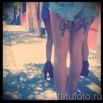 tetoválás íjak a lábakon hátsó fotó - fotó példa a kész tetoválásra 02052016 33