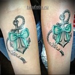 tatuaż kotwice i łuki