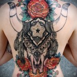 bull back tetovaže slike žene